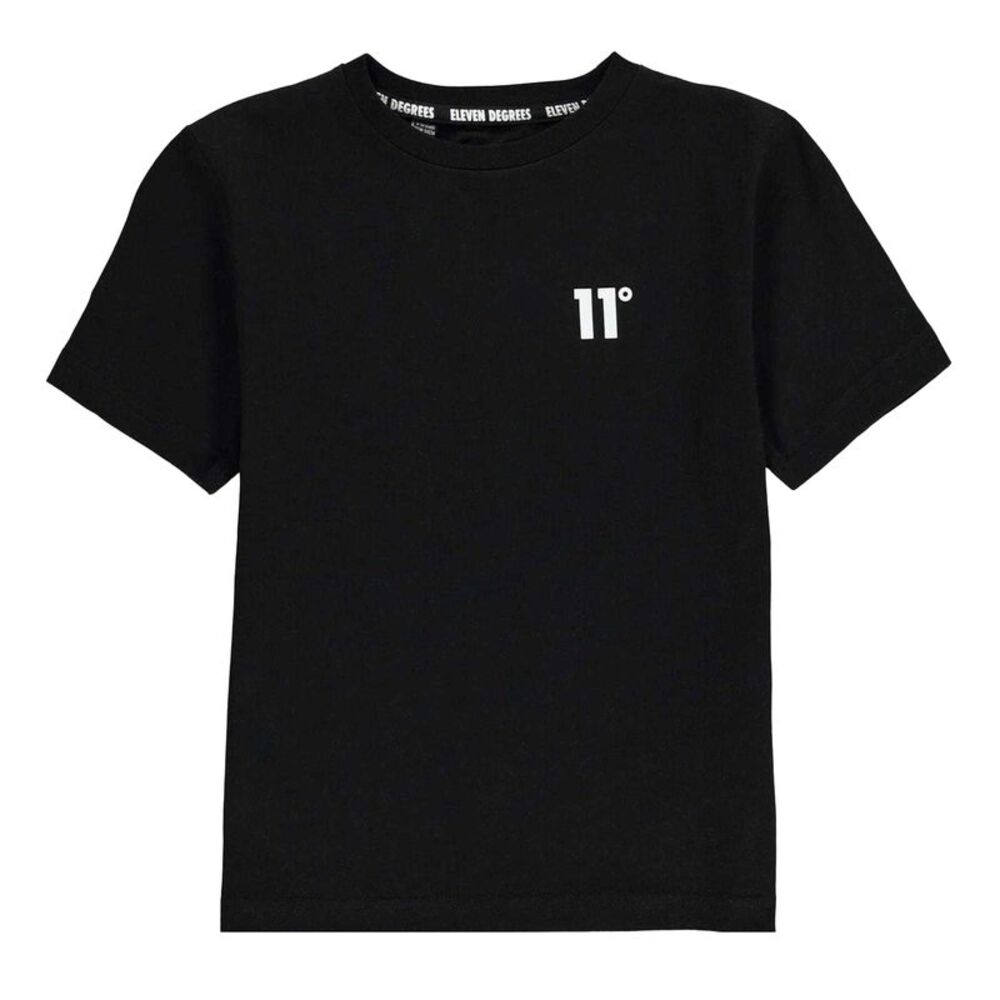 11 Degrees Childrens/Kids Core T-Shirt / Black